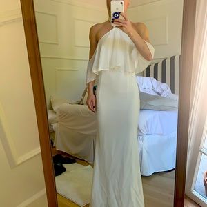 Beautiful white dress with pearl detail